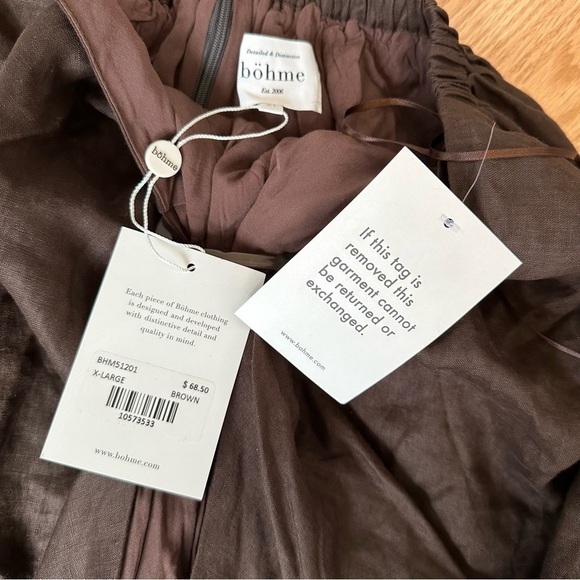 *NWT* BOHME Suzie One-Shoulder Midi Dress in Brown - Picture 6 of 8